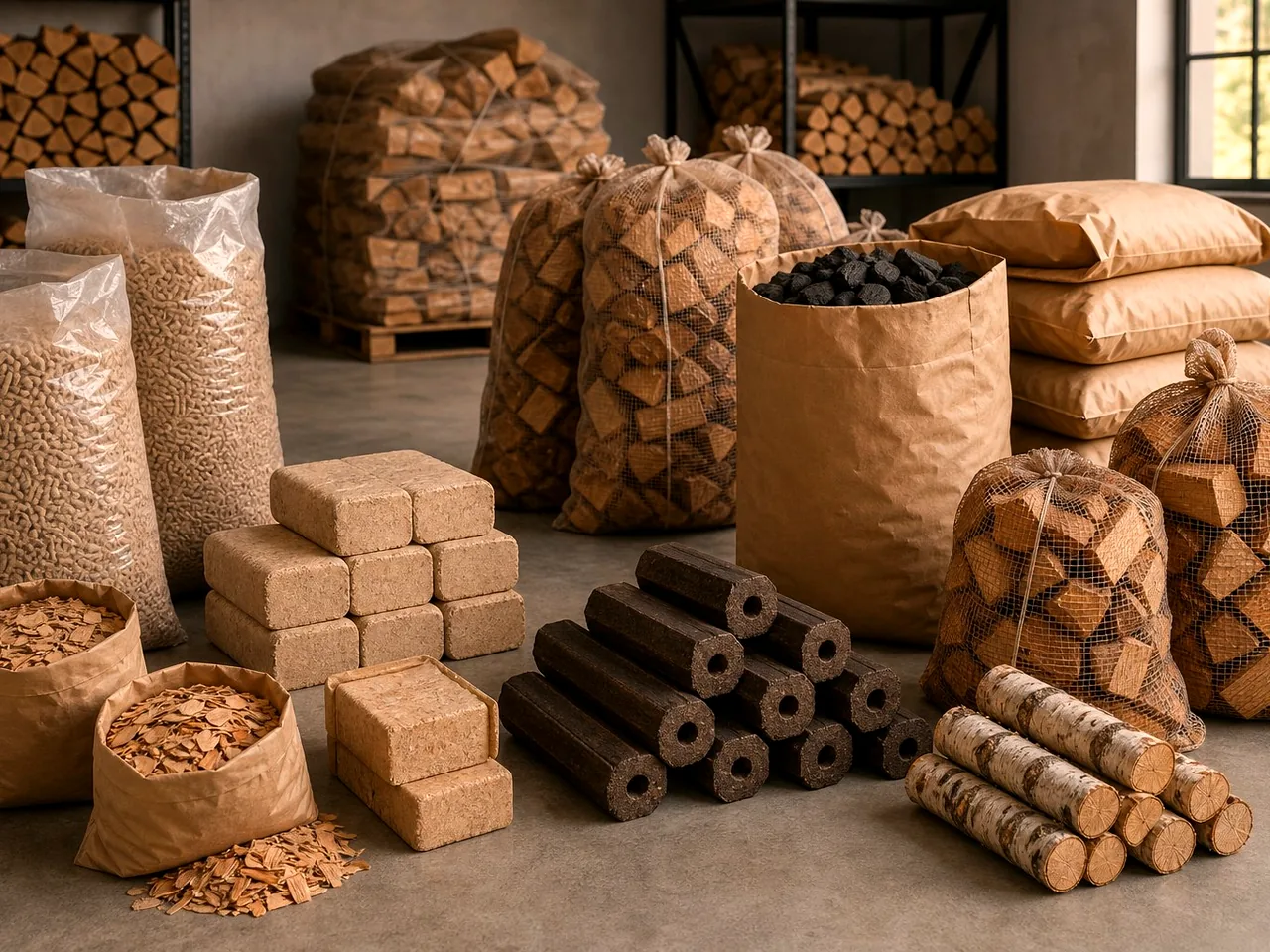 Топливные брикеты RUF из берёзы в Красноярске